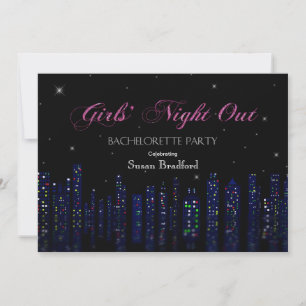 Bachelorette Party Invitation - Girl's Night Out