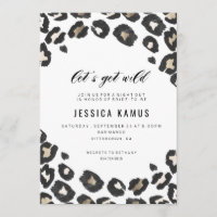BACHELORETTE PARTY INVITATION // LEOPARD PRINT