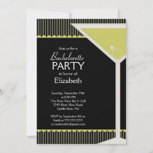 Bachelorette Party Invitation Martini Glass