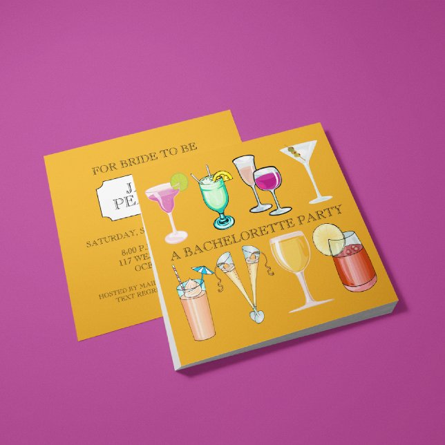 Bachelorette Party Invitation (Or) (Créateur téléchargé)