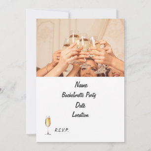 Bachelorette Party Invitation   Personalized