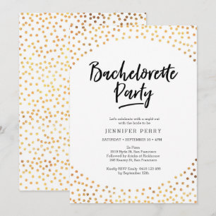 Bachelorette Party Invitation   Taches d'or