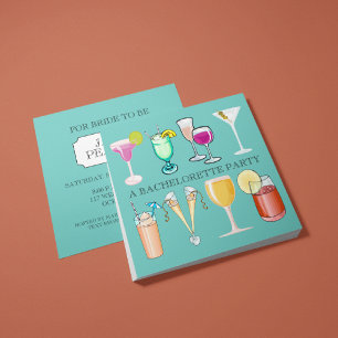 Bachelorette Party Invitation (Teal)