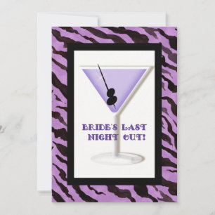 Bachelorette Party Invitation - Zebra 'n Leopard