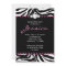 Bachelorette Party Invite Zebra Pink Jewellery 8