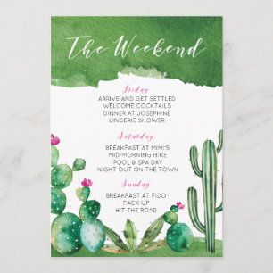 Bachelorette Party Itinerary - Palm Springs Program
