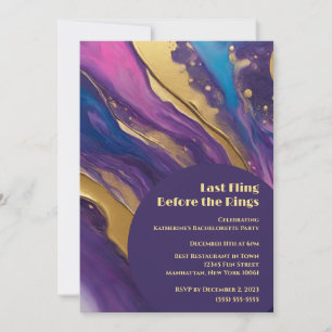Bachelorette Party-Last Fling Before the Rings- Invitation