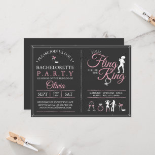 Bachelorette Party Last Fling Invitation