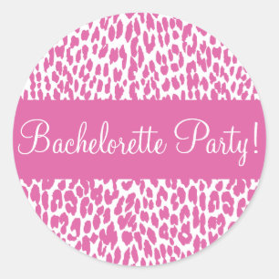 Bachelorette Party Leopard Envelope Sticker Seal