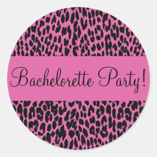 Bachelorette Party Leopard Envelope Sticker Seal