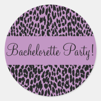 Bachelorette Party Leopard Envelope Sticker Seal