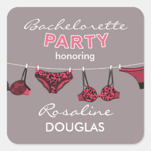 Bachelorette Party Lingerie Sticker