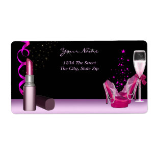 Bachelorette Party Lipstick Chaussures roses Champ