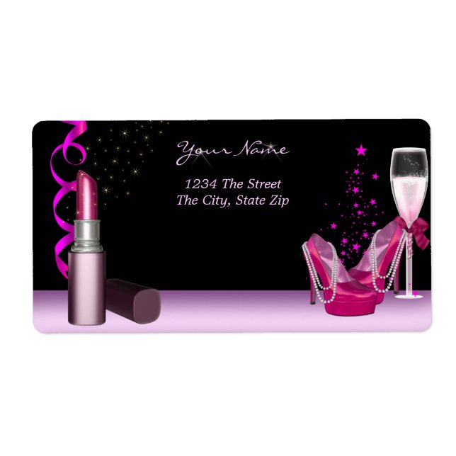 Bachelorette Party Lipstick Chaussures roses Champ (Devant)