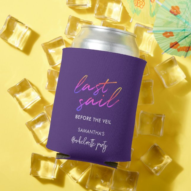 Bachelorette Party Modern Elegant Can Cooler (In Situ Summer)