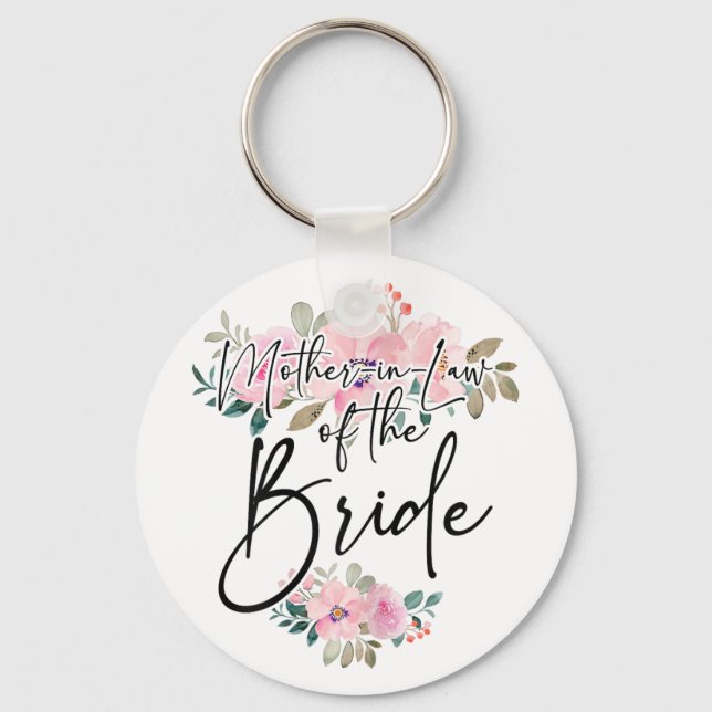 Bachelorette Party Mother-in-law The Bride Matchin Keychain (Front)