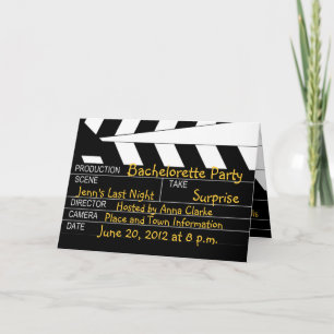 Bachelorette Party Movie thème Invitations