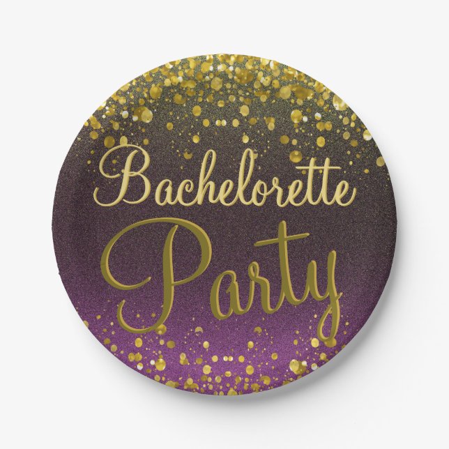 Bachelorette Party Paper Plate (Front)