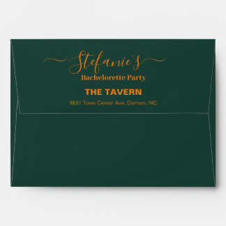 Bachelorette Party Personalize Invitation  Envelope