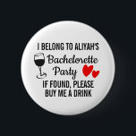 Bachelorette Party Pin Badge - Buy Me a Drink<br><div class="desc">This Bachelorette Party Pin Badge is the perfect ice-breaker that will have everyone laughing and creating unforgettable memories throughout the night. Designed with a splash of humour and a dash of style,  this pin badge is an absolute must-have for the bride-to-be and her fabulous squad.</div>