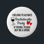 Bachelorette Party Pin Badge - Buy Me a Drink<br><div class="desc">This Bachelorette Party Pin Badge is the perfect ice-breaker that will have everyone laughing and creating unforgettable memories throughout the night. Designed with a splash of humour and a dash of style,  this pin badge is an absolute must-have for the bride-to-be and her fabulous squad.</div>