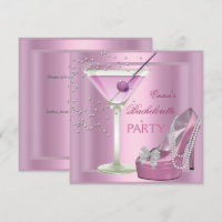 Bachelorette Party Pink High Heel Shoes