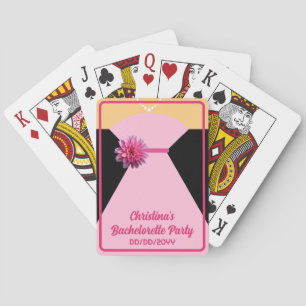 Bachelorette Party Poker Pink Wedding Colours Playing Cards