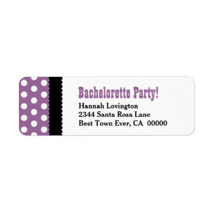 BACHELORETTE PARTY Polka Dot Pattern BS13