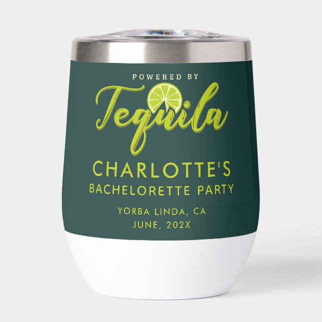 Bachelorette Party Powered by Tequila Keepsake (Front)
