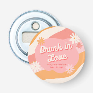 Bachelorette Party Retro Pink Bottle Opener