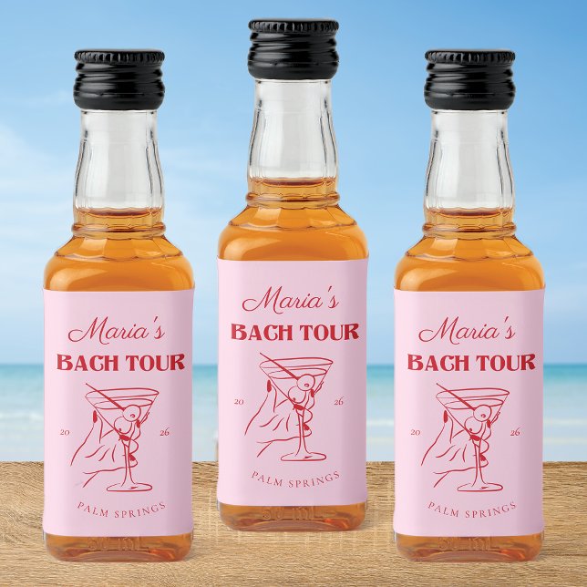 Bachelorette Party Shot Mini Bottle Label (Creator Uploaded)