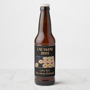 Bachelorette Party   Slot Machine Winner Las Vegas Beer Bottle Label