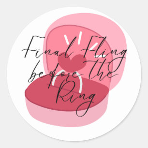 Bachelorette party stickers