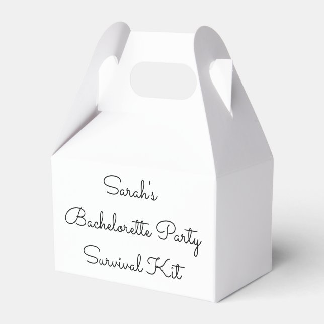 Bachelorette Party Survival Kit Boxes Hen Weekend (Front Side)