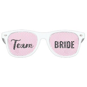 Bachelorette Party Team Bride Bridal Cool Fun Retro Sunglasses
