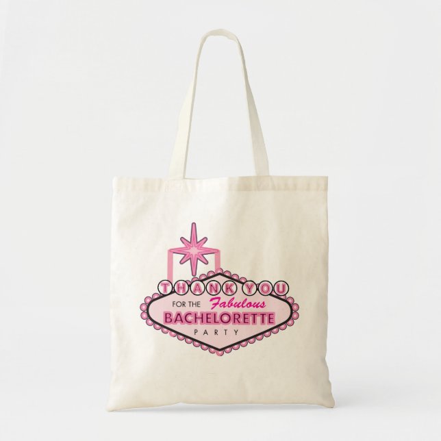 Bachelorette Party Thank You Tote Favour - Vegas Bag (Front)
