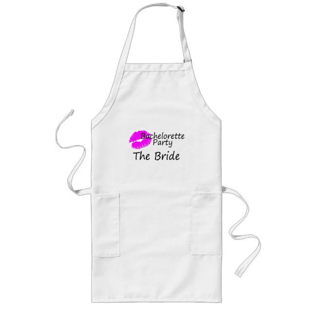 Bachelorette Party The Bride Long Apron (Front)