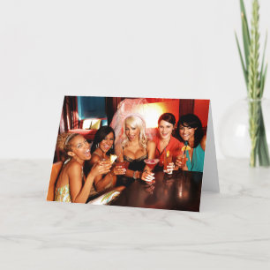Bachelorette Party Toast Holiday Card