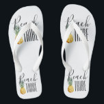 Bachelorette Party Tropical Beach Tribe Trip Flip Flops<br><div class="desc">This design was created through digital art. It may be personalized by clicking the customize button and changing the colour, adding a name, initials or your favourite words. Contact me at colorflowcreations@gmail.com if you with to have this design on another product. Purchase my original abstract acrylic painting for sale at...</div>