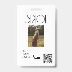 BACHELORETTE PARTY, VENMO QR, BUY BRIDE A DRINK BADGE
