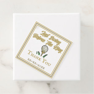 Bachelorette Party, Wedding Party White Gold Favour Tags