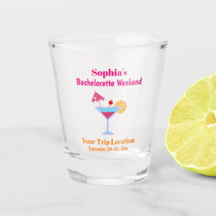 Bachelorette Party Weekend Getaway Trip Wedding Shot Glass
