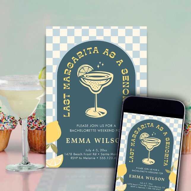 Bachelorette Party Weekend Margarita Invitation (Creator Uploaded)