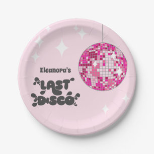 Bachelorette Party Welcome Sign, Last Disco Paper Plate