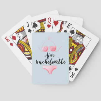 Bachelorette Personalized Playing Cards