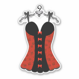Bachelorette Red and Black Lingerie
