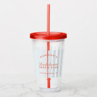 Bachelorette Retro Red & Blue Stripes