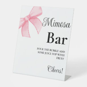 Bachelorette rose Mimosa Panneau de la table