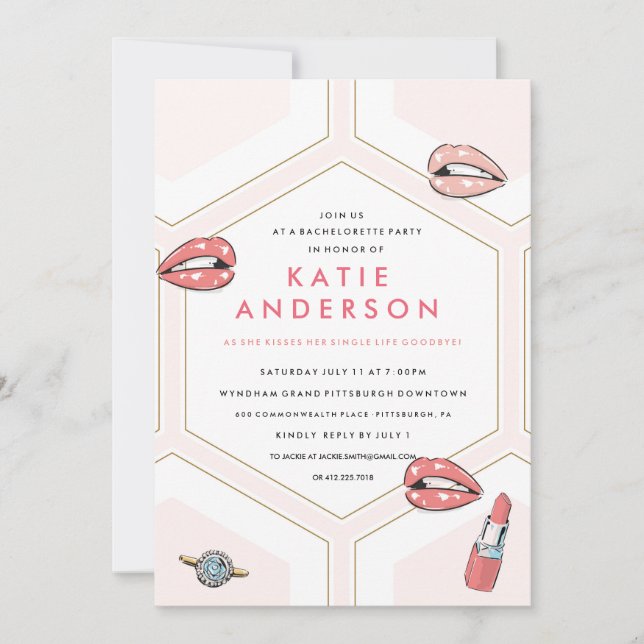BACHELORETTE SINGLE LIFE GOODBYE // PARTY INVITE (Front)
