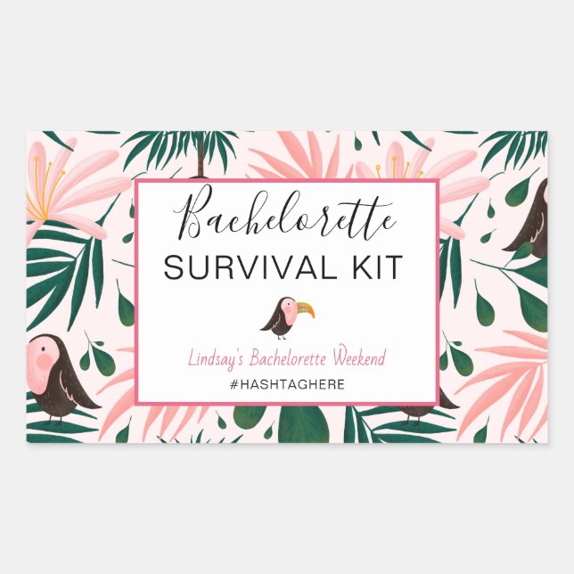 Bachelorette Survival Kit Sticker (Front)